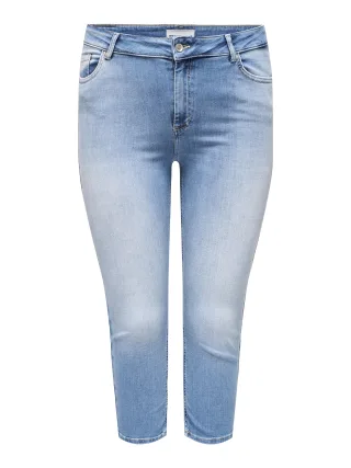 ONLY CARMAKOMA - CARWILLY REG WAIST DNM CAPRI NOOS Light Medium Blue Denim - Gr. - 54