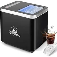 ZMH Eiswürfelmaschine 1,2L Tragbarer Mini Eiswürfelbereiter 14kg/24h Mit Selbstreinigung, Schnelle Eisproduktion, UV-Sterilisation & leiser Betrieb