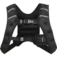 COSTWAY Gewichtsweste Trainingsweste, mit Reflexstreifen und Verstell-Riemen