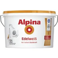 Alpina Wandfarbe Alpina Edelweiß Wandfarbe weiß matt 2,5 L