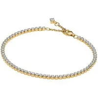 Pandora Tennisarmband Tennisarmband für Goldfarben Zirkonia