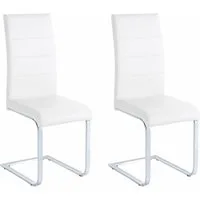 OTTO home Freischwinger Josy (Set, 2 St), Bezug in Kunstleder, verchromtes Metallgestell