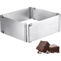 WESTMARK Backform quadratisch, verstellbar: 15,5 - 28 cm, Extra hoch: 8 cm