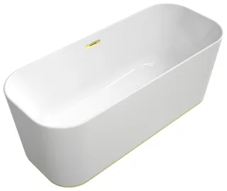 Villeroy & Boch Badewanne Finion Design-Ring Emotion-Funktion Gold White Alpin, 177FIN7A3BCV101 177FIN7A3BCV101