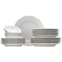 Rosenthal Geschirr-Set Maria Weiss Set 24tlg., Porzellan