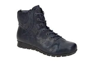 Think Damen Stiefeletten 3-000095-8000 MENSCHA navy Echtleder & Loden Fu?bett
