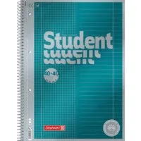 Baier & Schneider Collegeblock Collegeblock Premium Student DUO A4 kariert liniert 80 Blatt, Premiumpapier, hochweiß, satiniert, tintenfest, FSC MIX