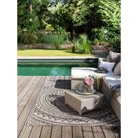 benuta Outdoorteppich Cleo, rechteckig, Höhe: 5 mm, Teppich Wohnzimmer, Schlafzimmer, Esszimmer, Flur, Kunstfaser, Cozy