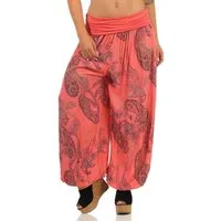 malito more than fashion Haremshose malito Damen Aladinhose mit Print, Haremshose zum Tanzen, Pumphose Pluderhose mit All-Over-Print