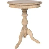 CLP Beistelltisch Wiva (1er), runder Tisch aus Mindiholz, 50 cm Durchmesser