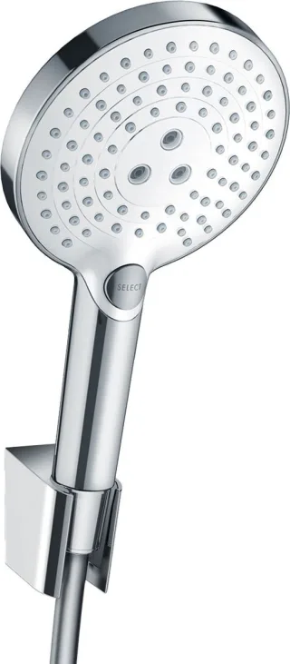 Hansgrohe Brausenset Raindance Select S 120 Porter'S weiss/chr.1600mm Brauseschlauch, 26721400 26721400