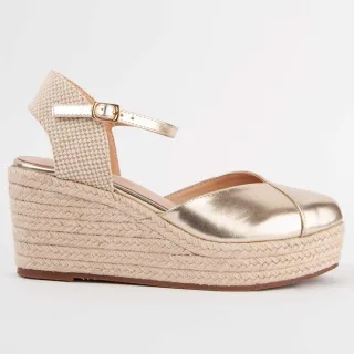 Montevita Espadrille Mit Keilabsatz Balenci3 Gold