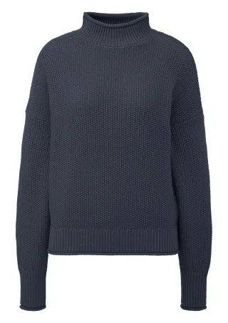 qs - Strickpullover blau - Gr. - XS