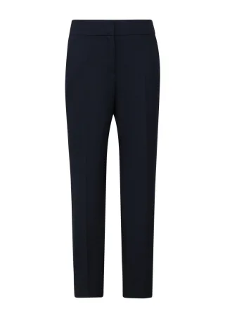 s.Oliver BLACK LABEL - Elegante Slim-Fit-Hose mit Tapered Leg blau - Gr. - 38