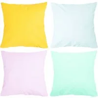 Amilian Dekokissen 4er Set - Dekokissen mit Füllung - 40x40 cm oder 50x50 cm - Kissen, Wunderschöne Muster