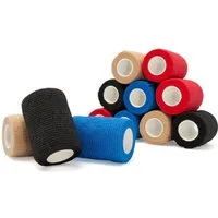 Axion Bandage 7.5 cm Breit x 4.5m selbstklebende Haftbandagen in 4 Farben (12-tlg), z.B. als Fußbandage, Handbandage, Kniebandage, Armbandage