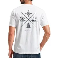 Neverless Print-Shirt Herren T-Shirt Backprint - Outdoor Design Nature Compass - mit Print