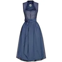 Alpenmärchen Dirndl Langes Dirndl Avelina in blau - ALM1048