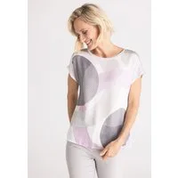 FRANK WALDER Blusenshirt mit abstraktem Print
