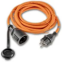 ChiliTec Verlängerungskabel 5m, IP44, Orange H07RN-F 3G1,5 Verlängerungskabel
