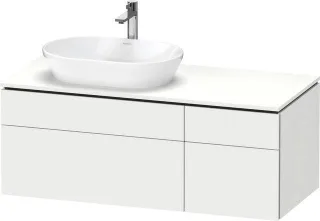 Duravit L-Cube Konsolenwaschtischunterbau wandhängend Weiß Matt 1220x550x482 mm - LC4876018180000 LC4876018180000