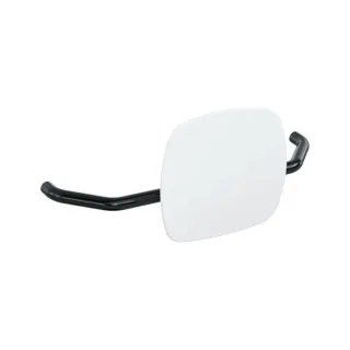 Hewi 801 Rückenstütze 801.51.907190 Wandabstand 230mm, Lehne signalweiß, tiefschwarz