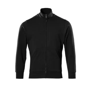 MASCOT Herren Lavit Sweatshirt mit Reißverschluss CROSSOVER Vollschwarz XL - 51591-970-90-XL