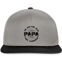 Spreadshirt Snapback Cap Papa The Man The Myth The Legend Snapback Cap (1-St)