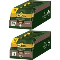 JACOBS Kaffee Pads Crema kräftig Senseo kompatibel 10 x 18 = 180 Getränke, (Packung, 10er Pack)