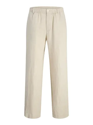 JACK&JONES - JPSTKARL LAWRENCE LINEN CHINO SN Silver Lining - Gr. - L