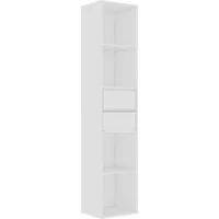 vidaXL Bücherregal NA Bücherregal Weiß 36x30x171 cm Spanplatte