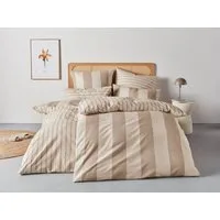 OTTO home Bettwäsche Sari in verschiedenen Qualitäten, Linon, 2 teilig, ab Gr. 135x200 cm, Wendedesign, moderne Bettwäsche mit Streifen