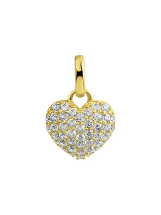 Fascination by Ellen K. Anhänger 375/- Gelbgold Herz Zirkonia