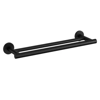 Cosmic Architect s+ doppelte Handtuchstange 45,5x13x5,5CM, SOFT BLACK (schwarz matt), 2353661 WJC235A0061036