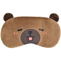 FOUORTUNATE-BEE Schlafmaske Schlafmaske Plüsch Capybara Augenmaske Lichtdicht Reisen Nickerchen, Augenmaske Schlaf Reise Flug Zug Nickerchen Entspannung Lichtschutz