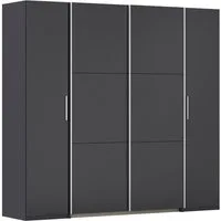 rauch Schwebetürenschrank Kleiderschrank Drehtürenschrank Schrank Garderobe KRONACH (in 3 Ausstattungen BASIC/CLASSIC/PREMIUM, Breiten 225/268/311/354 cm) mit Dreh- und Schwebetüren und vielen Einlegeböden MADE IN GERMANY