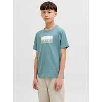 Jack & Jones Junior Rundhalsshirt JCOFUSION DOTS PRINT TEE SS CN JNR Baumwolle, normal geschnitten