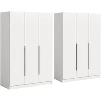 Home affaire Schrank-Set Skarde moderner Kleiderschrank Schlafzimmerschrank, (1-St., wähle deine beste Schrank Kombination), Skarde Kleiderschrank 240 cm, 2 Kleiderstangen und 8 Böden