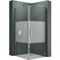 Mai & Mai Eckdusche Duschkabine Rav36-Plus ESG-Sicherheitsglas Nano-Beschichtung, BxT: 80x80 cm, Einscheibensicherheitsglas