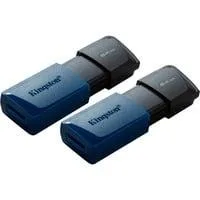 DataTraveler Exodia M 64 GB, USB-Stick blau/schwarz, USB-A 3.2 Gen 1, 2 Stück