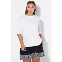Studio Untold T-Shirt T-Shirt Oversize Shape Perlenfransen