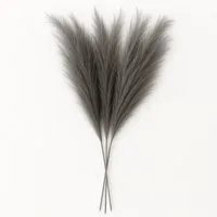 Kunstpflanze Pampasgras Deko künstliches Pampasgras XXL für Dekoration Grau Pampas gras, Layba, Höhe 100 cm, 3 Stiele Pampas Grau