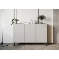Home affaire Sideboard SIDEBOARD PHUKET II, Stilvolle, grifflose Kommode, Breite 120cm (1 St), Mit 6 Fächern und höhenverstellbaren Einlegeböden