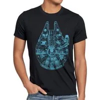 style3 T-Shirt Millennium Falcon rasender falke star krieg wars der sterne vader