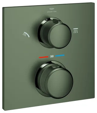 GROHE Thermostat-Brausebatterie Allure 29181_2 für Rapido SmartBox satin graphite, 29181MG2 29181MG2