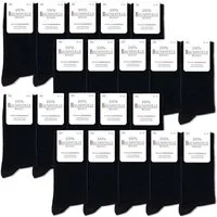 OCCULTO Businesssocken Herren 100% Baumwollsocken 10-20er Pack (Modell: Ingo) (20-Paar)