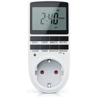 BEARWARE Zeitschaltuhr für Growbox, Grow Lampe, Growzelt, digital, 1-St., Zeitschaltuhr LCD-Display / 3680W / 10 konfigurierbare Programme