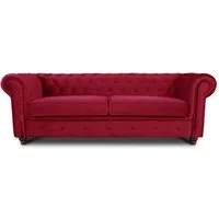 Sofnet Sofa Asti 3, Chesterfield Sofa 3-er, Sofagarnitur, Glamour Couch