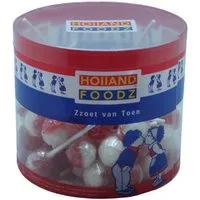 Holland Foodz Süßigkeit, Holland Foodz Brause Lutscher rund prickelnd köstlich süß 720g