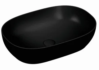 Vitra Outline Aufsatzschale oval, Schwarz Matt, 5995B483-0016 5995B483-0016